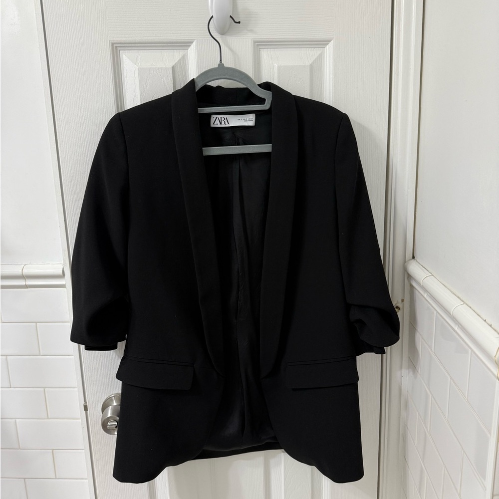 Zara Women's Elegant Black Suit Jacket